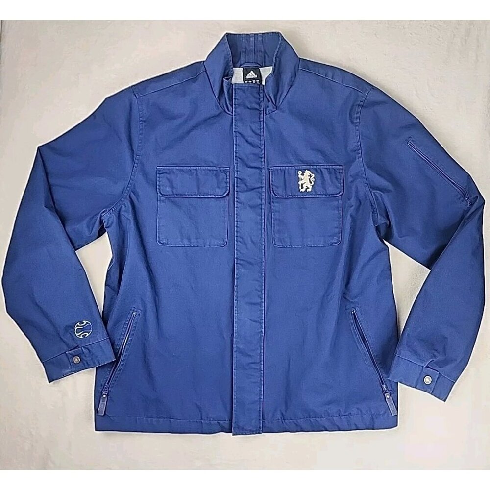 Chelsea Football‎ Jacket Adidas 2XL Training For Motion Blue Denim 2006 077736